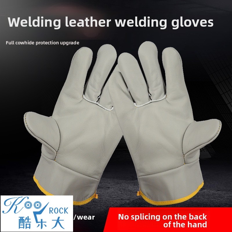 Heat Resistant Glove - Schweißhandschuhe aus Rindsleder – kurze Bündchen