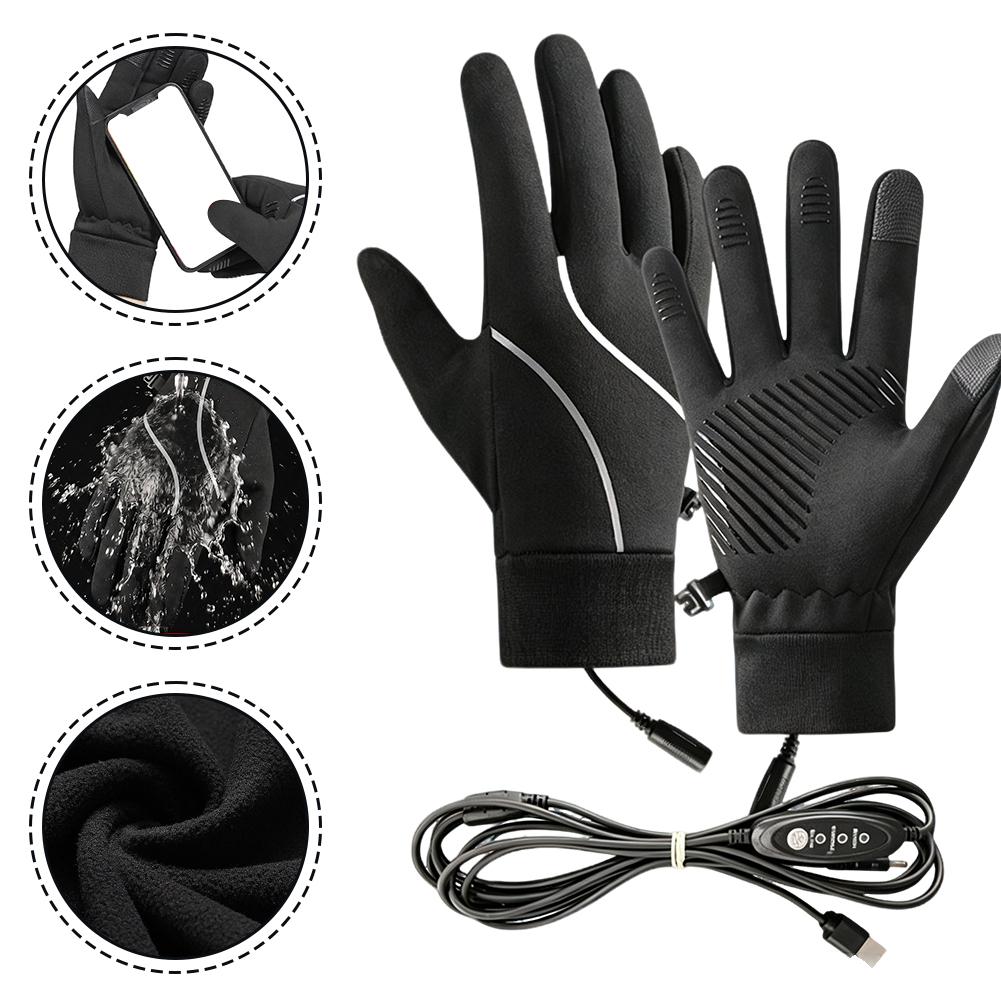 Heat Resistant Glove - Wiederaufladbare, beheizbare Handschuhe, Winter-Fleece, warm, mit