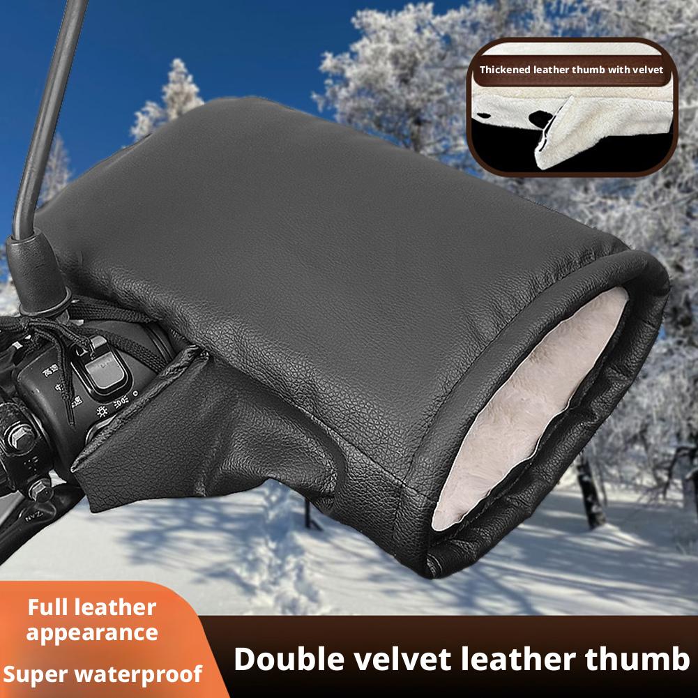 Gardening Glove Waterproof - 1 Paar Motorrad-Lenkermuffen, Winter-Fahrradhandschuhe, wasserdichte Lenkerhandschuhe,