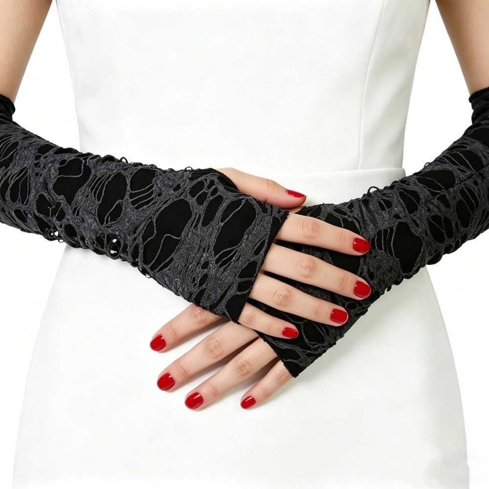 Lange Punk-Handschuhe im Distr – Fingerless Glove Knit Bewertung und Preis